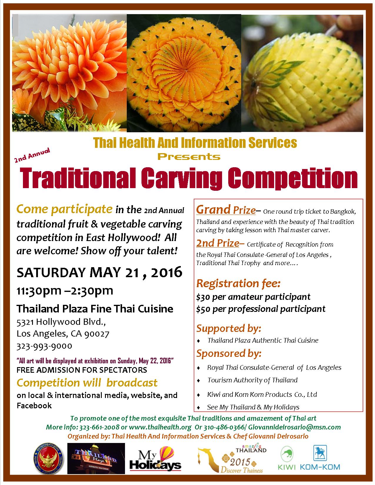 2nd Annual Traditional Carving Competition Flier